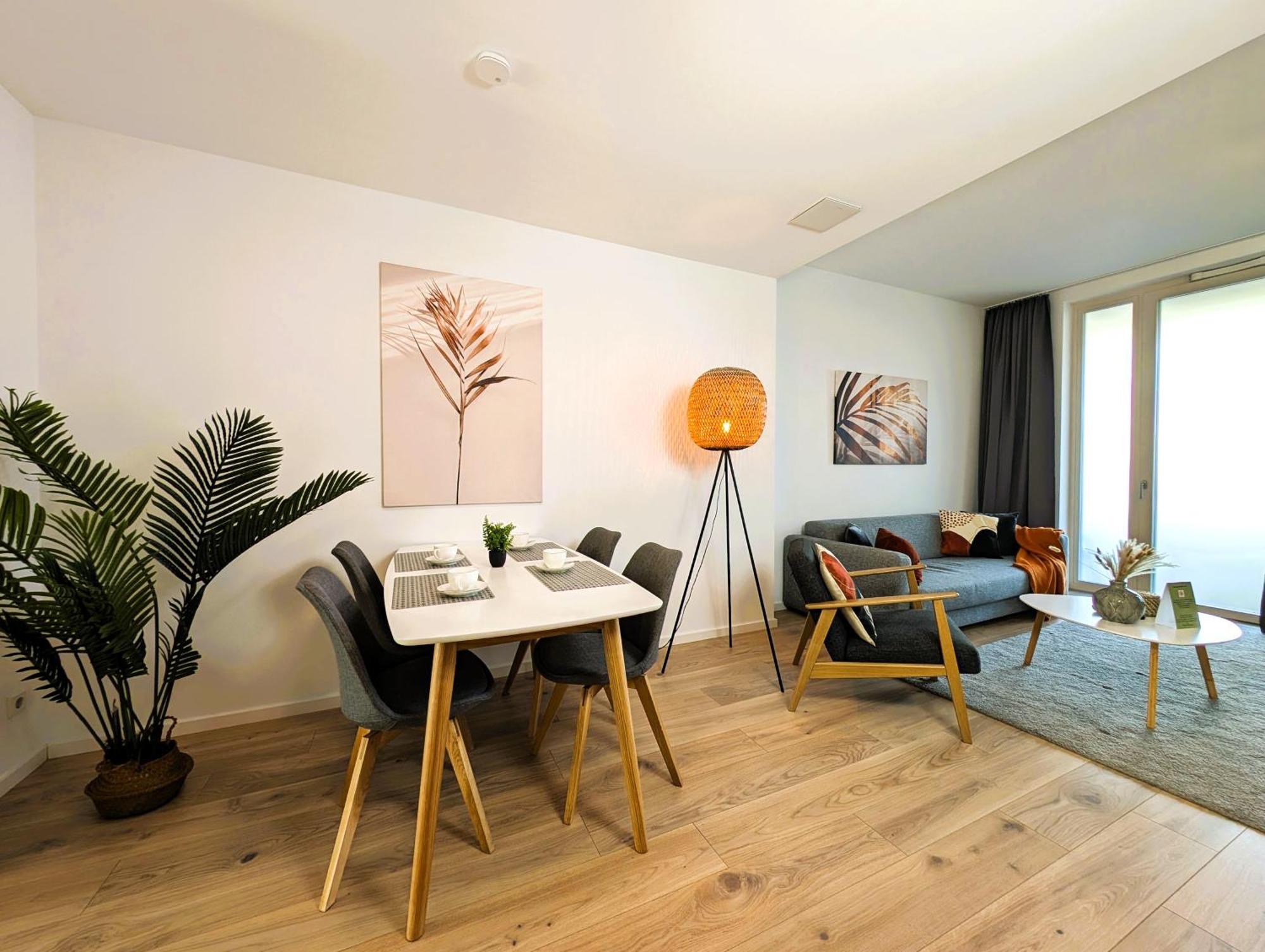 Bohnapartments - Nordkap-Suiten - Gratis Parkplatz - Moderner Neubau - Erdgeschoss - Fussbodenheizung Érfurt Exterior foto
