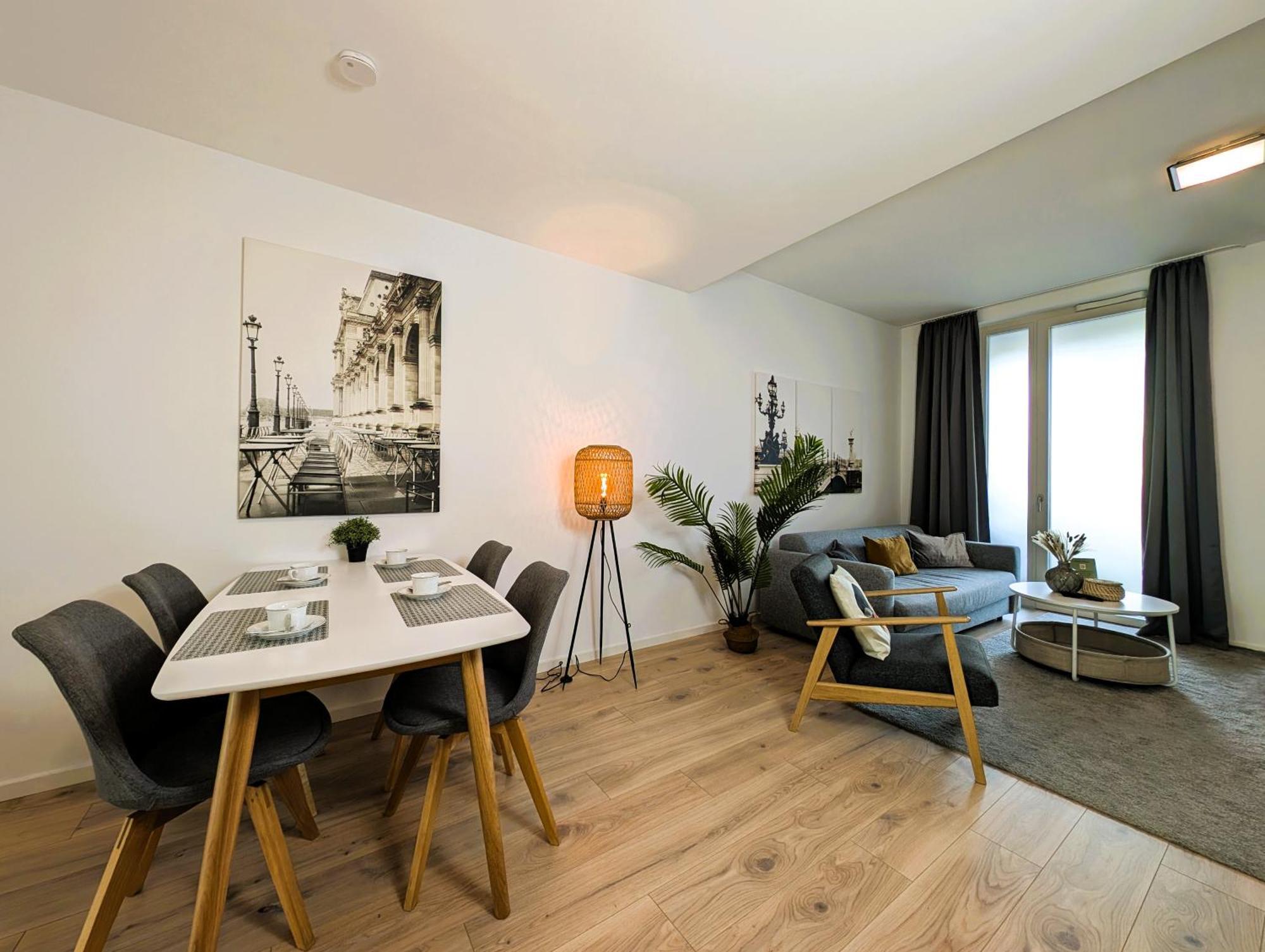 Bohnapartments - Nordkap-Suiten - Gratis Parkplatz - Moderner Neubau - Erdgeschoss - Fussbodenheizung Érfurt Exterior foto
